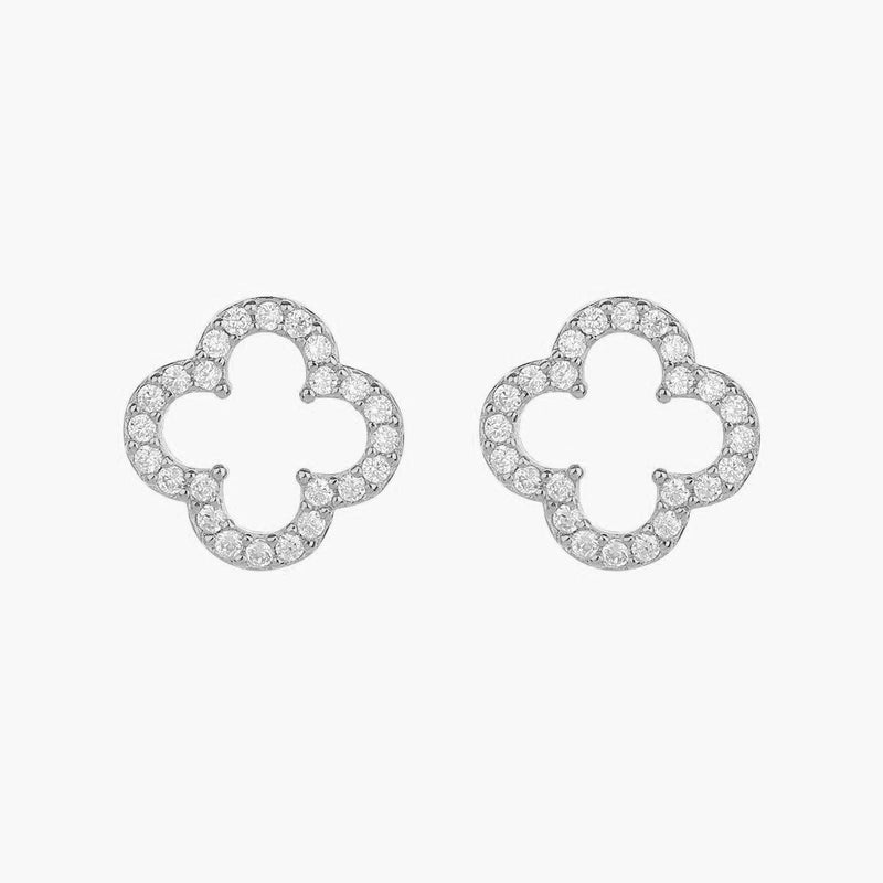 Aria Clover Stud Earrings