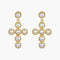 Victoria Cross Pearl Earrings