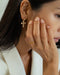 Victoria Cross Pearl Earrings