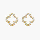 Aria Clover Stud Earrings