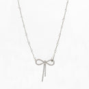Camélie Crystal Bow Necklace