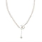 Amélie Pearl Heart Dangle Necklace