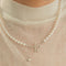 Amélie Pearl Heart Dangle Necklace