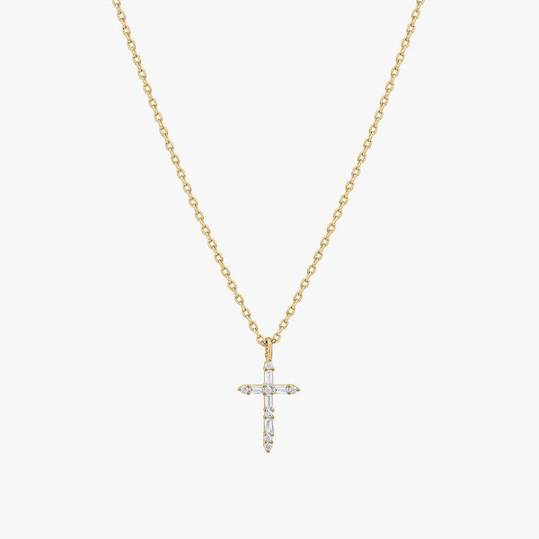 Iris Cross Necklace