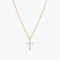 Iris Cross Necklace